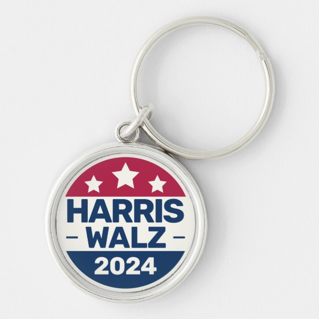Llavero Campaña presidencial 2024 de Kamala Harris Tim Wal (Frente)