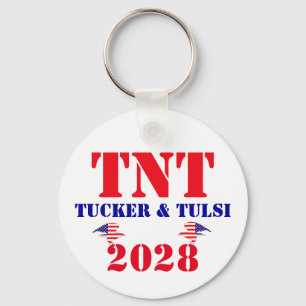 Llavero Campaña TNT Tucker & Tulsi 2028 Presidente de EE.