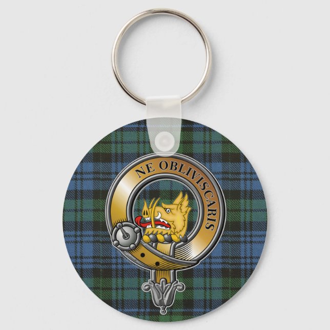 Llavero Campbell Tartan & Badge (Anverso)