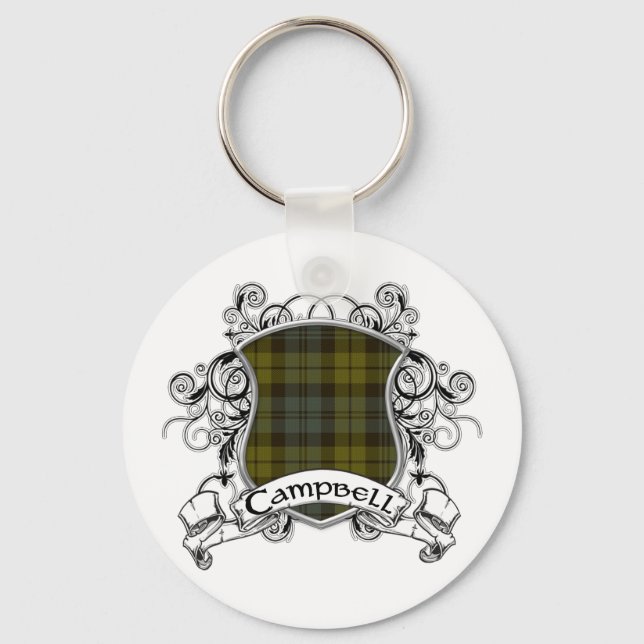 Llavero Campbell Tartán Shield (Anverso)