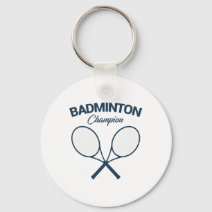Llavero Campeón de Badminton I Racket I Shuttle I Badminto
