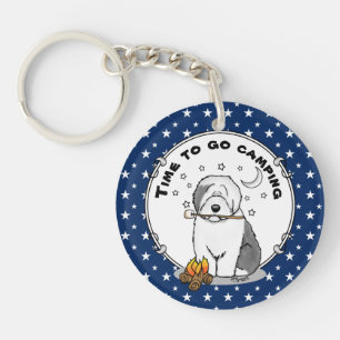 Llavero Camper de Hiker Perro de oveja inglés viejo Gris 1