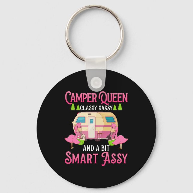 Llavero Camper Queen Sassy Sassy Smart Funny Mujeres Chica (Anverso)