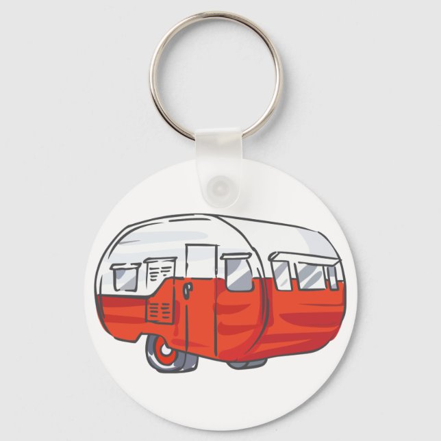 Llavero Camper rojo vintage (Anverso)