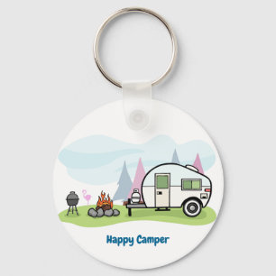 Llavero Camper Trailer feliz