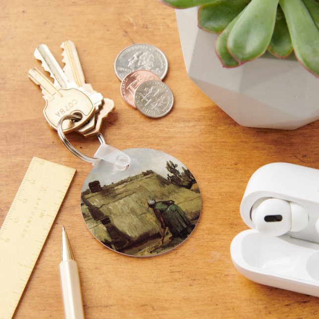 Llavero Campesina excavando una cabaña de Vincent van Gogh (Escritorio )