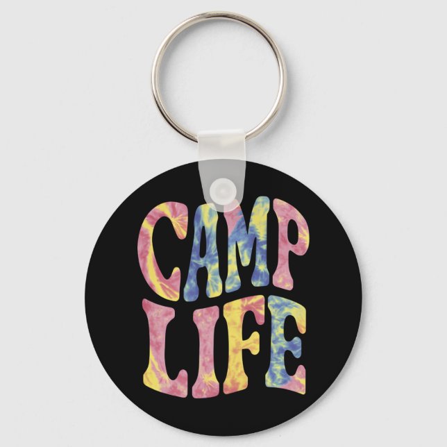 Llavero Camping Chicas de verano Camp Life Tie-Die Retro (Anverso)