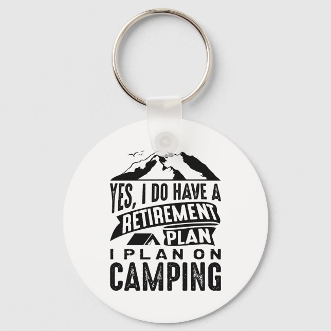 Llavero Camping del Plan de Jubilación (Anverso)
