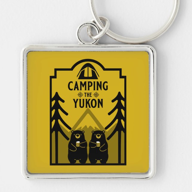 Llavero Camping El Río Yukón Canadá (Frente)