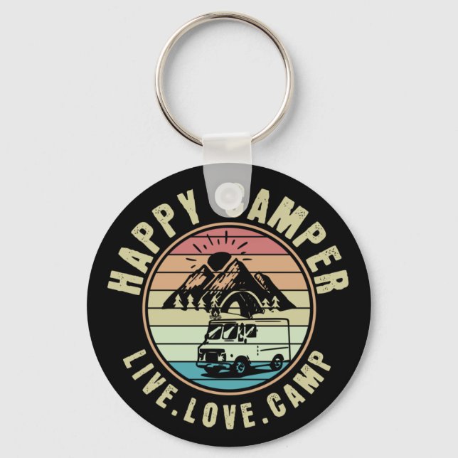 Llavero Camping - En vivo. Amor. Campo al aire libre (Anverso)