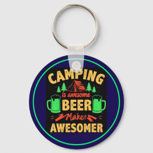Llavero Camping es cerveza increíble Hazlo más increíble-6