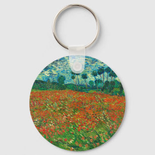 Llavero Campo de amapolas de Vincent Van Gogh Arte fino