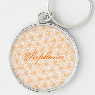 Llavero Campo de Daisies Keychain, flores Naranjas
