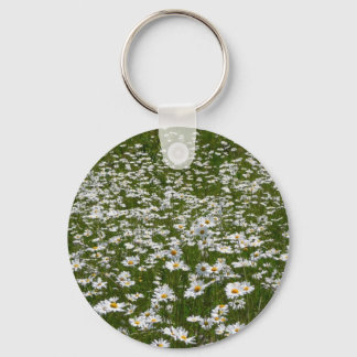 Llavero Campo de flores silvestres de Daisies Alaskan
