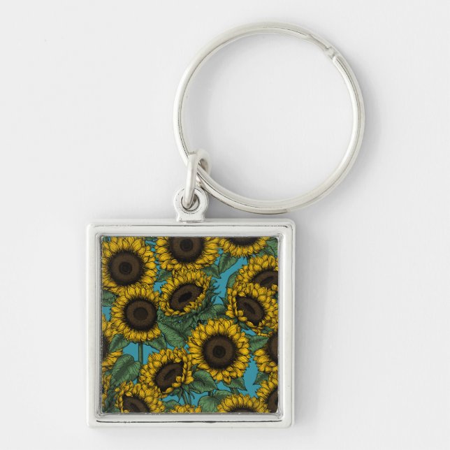 Llavero Campo de girasol (Frente)