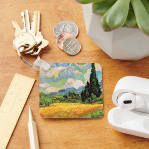 Llavero Campo de trigo con cipreses de Van Gogh en Haute G