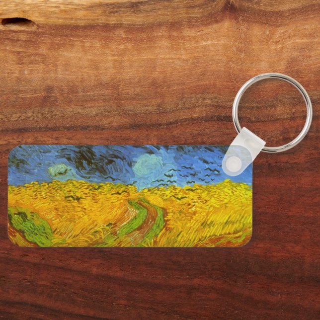 Llavero Campo de trigo con cuervos de Vincent van Gogh (Anverso)