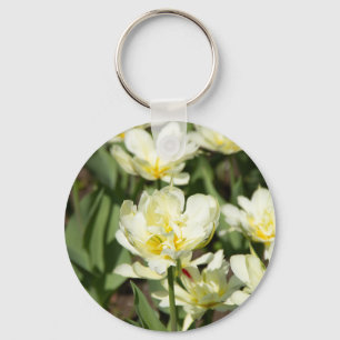 Llavero Campo de tulipanes blancos Foto