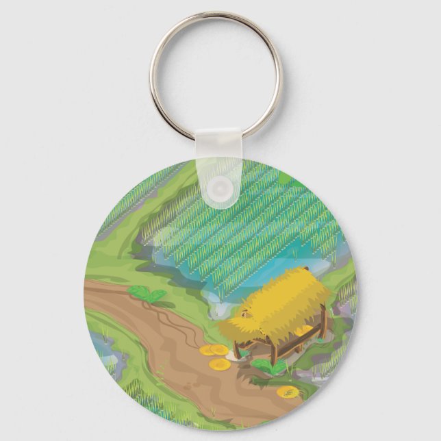 Llavero Campo Paddy del extremo este (Anverso)