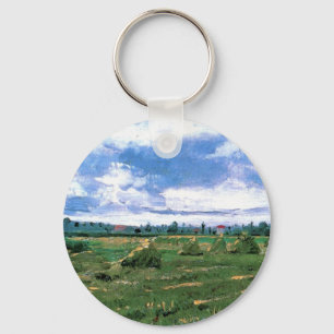 Llavero Campos de trigo con almiares de Vincent van Gogh
