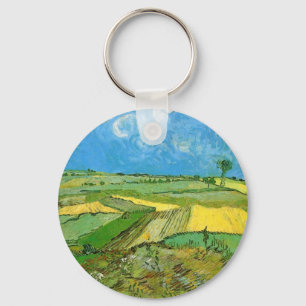 Llavero Campos de trigo de Van Gogh en Auvers bajo el ciel