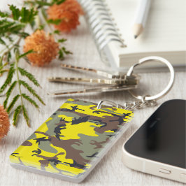 Llavero Camuflaje amarillo y marrón, ejército