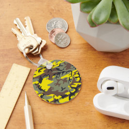 Llavero Camuflaje Amarillo y Marrón, Militar, Ejército