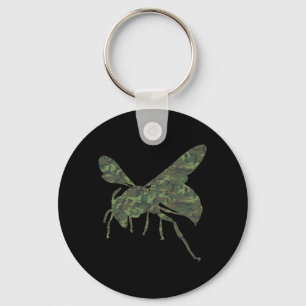 Llavero Camuflaje de avispa insecto militar veterano hombr