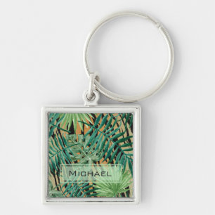Llavero Camuflaje de Jungla de Rayas de Tigre Personalizad