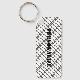 Llavero Camuflaje Gun Style militar GI Rifle Cool B/W