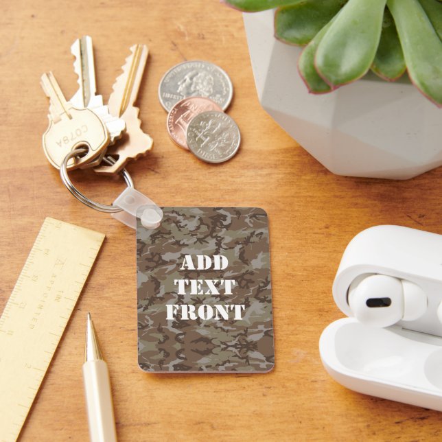 Llavero Camuflaje militar del desierto de Woodland (Escritorio )