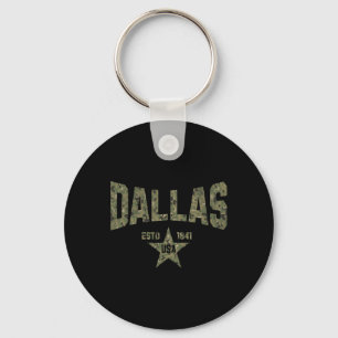 Llavero Camuflaje Recuerdo EE. UU. Estrella Dallas Texas