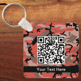 Llavero Camuflaje rojo y marrón, militar, ejército