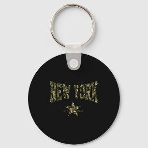 Llavero Camuflaje Souvenir EE. UU. Estrella Nueva York Ny