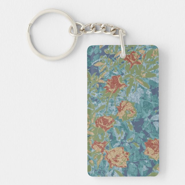 Llavero Camuflaje y flores (Frente)