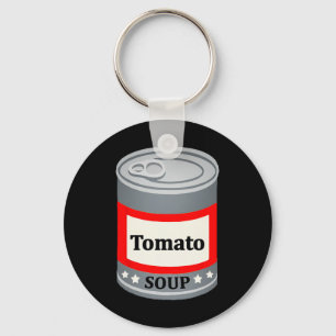 Llavero Can Of Tomato Soup Funny Last Minute Lazy Hallowee