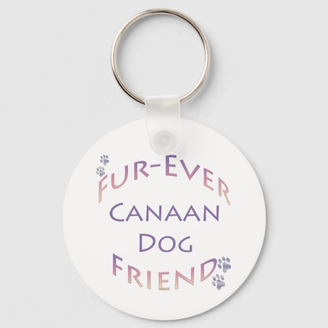 Llavero Canaan Dog Furever (Anverso)