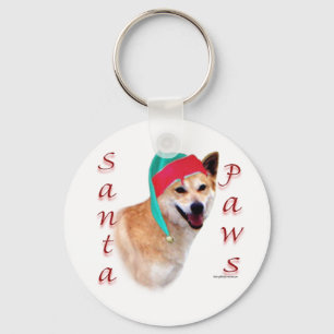 Llavero Canaan Dog Santa Paws