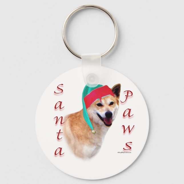 Llavero Canaan Dog Santa Paws (Anverso)