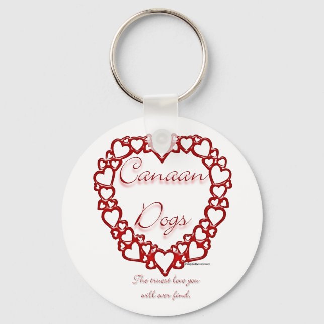Llavero Canaan Dog True Love - Keychain (Anverso)