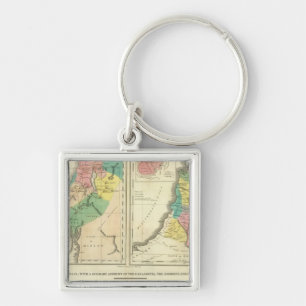Llavero Canaán - Mapa del Atlas de Israel