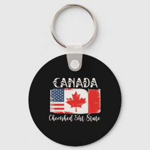 Llavero Canadá 51º Estado Trump Canadá Funny del Estado de