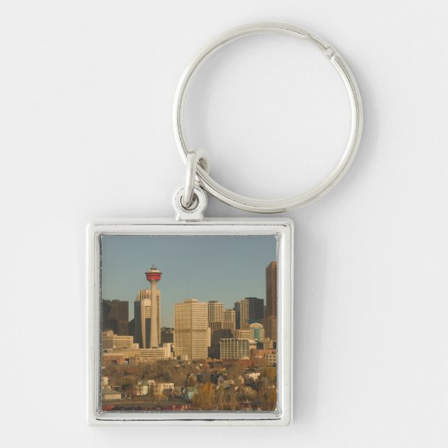 Llavero Canadá, Alberta, Calgary: horizonte de la ciudad d (Frente)