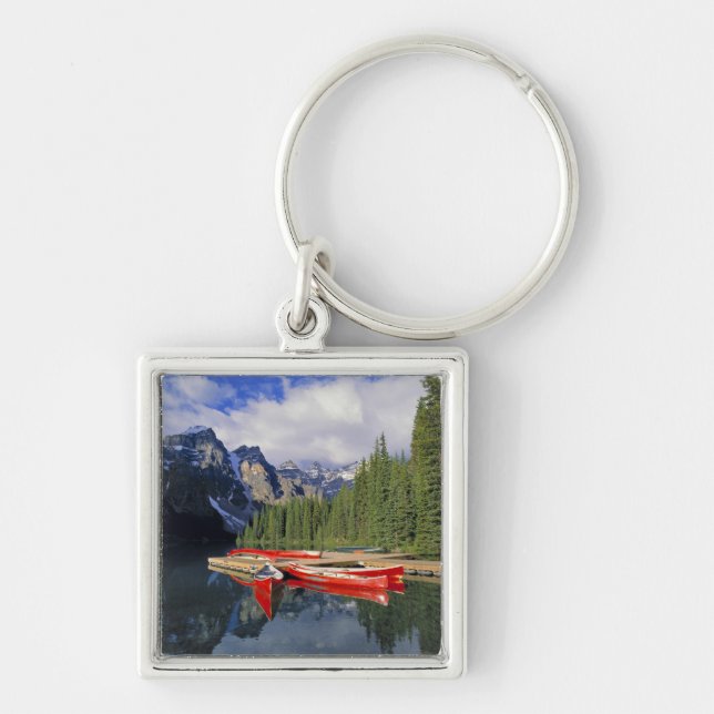 Llavero Canadá, Alberta, Moraine Lake. La superficie vidri (Frente)
