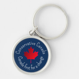 Llavero Canadá conservador. Canadá primero para un cambio.