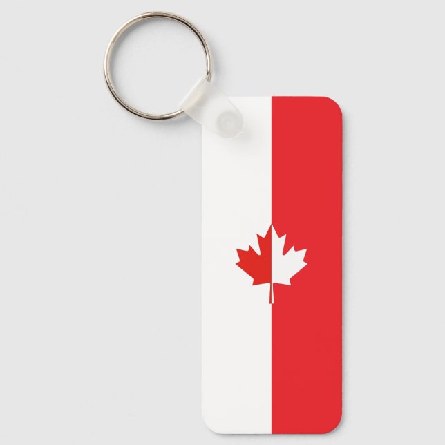 Llavero Canada Day Maple Leaf Red & White (Anverso)