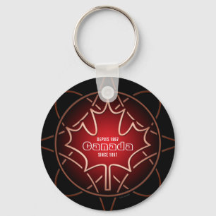 Llavero Canadá desde 1867 Pulsación de botón Keychain