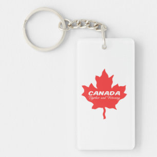 Llavero Canadá juntos y ganando