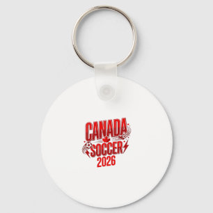 Llavero Canada Soccer 2026 Fútbol Tipografía Negrita País 