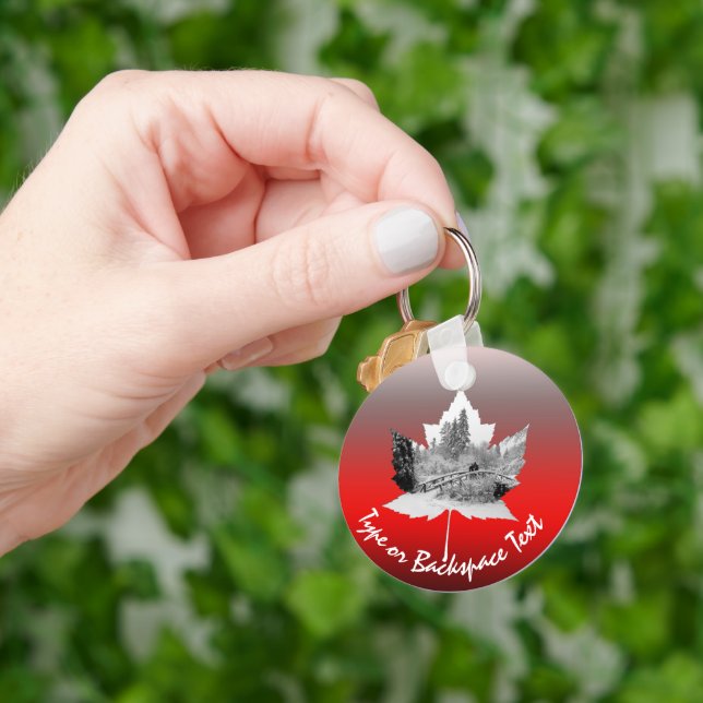Llavero Canada Souvenir Keychain Personalizado (Mano)